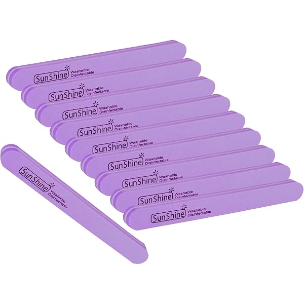 10 Stück Profi Nagelpuffer 120/180 – Doppelseitig, Mittlere Körnung, Für Natürliche & Gel-Nägel