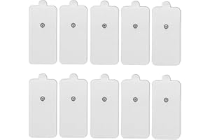 HARMILIY TENS Almohadillas Electrodos para Tens Sem Electrodos EMS Pads con Conectores a presión de 3.5 mm (10 x Piezas)