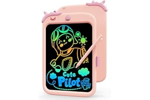 KOKODI 10 Inch Writing Board Magic Board Painting Board LCD Writing Board Children Painting Board Children from 6 Years Writing Tray Christmas Small Gifts for Children Pink