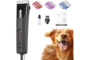 COSYONALL Tosatrice professionale per cani da compagnia, tosatrice a 2 velocità con lama staccabile, tosatrice per cani resistente per la toelettatura di cappotti spessi