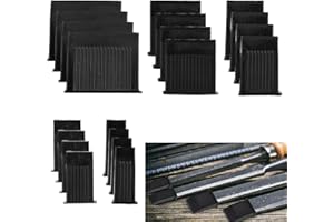 FUKAISU 20 Pz Protezioni per i Bordi Degli Scalpelli, 5 Specifiche Protezioni Punte di Scalpelli da Legno Coperture in Plastica Lame per Riporre Gli Utensili e Proteggere i Bordi