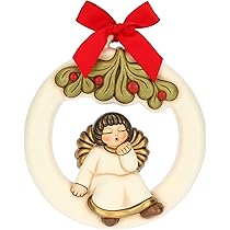 Boule De Neige Angelo Con Vischio THUN - Decorazione Natalizia In Vetro E Ceramica - Foto 12