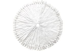 DOITEM 100pcs 23cm / 9 Pulgadas Nylon Bobina Cremalleras para Coser y Manualidades 7 Colores, Blanco