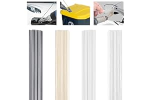 HEVEER Pręty spawalnicze z tworzywa sztucznego, 40 sztuk, ABS/PCV/PE/PP, druty spawalnicze, tworzywo sztuczne, drut spawalniczy do naprawy spawania tworzywa sztucznego