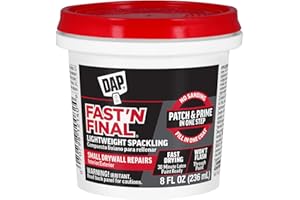 Dap 12140 Fast N Final Interior Exterior Spackle, 1/2-Pint