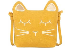 ORPAPA Mädchen Umhängetasche Kinder Süße Katze Handtaschen Prinzessin Umhängetasche Massenger Taschen Kleine Geldbörse mit verstellbarem Riemen für kleine Mädchen