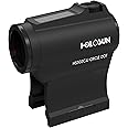 Holosun HS503C-U red dot sight, switchable 2MOA dot, 65MOA circle dot reticle, solar cell, black, Picatinny/Weaver rail, hunting, sport shooting, airsoft, tactical micro red… - 70127355