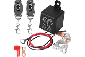 IKKLE Interruttore di Disconnessione Remota Della Batteria 12 V 200 A, Aggiornamento Per Prevenire il Consumo Della Batteria, Scollegare l'interruttore di Uccisione Negativo Dell'auto Antifurto