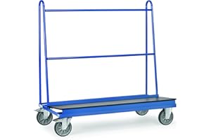 Fetra Transportgeräte mttpe4445 F 500 Wagen Transport für Panel, 500 kg Traglast Rollen, 200 mm Durchmesser, 1500 mm x 400 mm Plattform, 1500 mm Länge x 710 mm Breite x 1510 mm Höhe