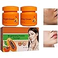 Papaya Whitening Cream Brightening Cream Skin Whitening Cream Papaya Whitening Cream for Face Day Cream and Night Cream Against Freckles Armpit Whitening Cream, Pack of 2