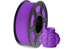 JAYO Matowy filament PLA 1,75 mm, do drukarki 3D, 1,1 kg, filament Neatly Wound, dokładność pomiaru +/- 0,03 mm, szpula 1,1 kg, 363 m, matowy PLA, fioletowy