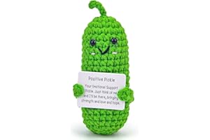 COLEESON Emotional Support Pickle, Glücksbringer Positive Gurke, Beste Freundin Geschenke für Freundin Kleine Geschenke für Frauen, Gute Besserung Geschenk, Glücksbringer Prüfung Geschenk