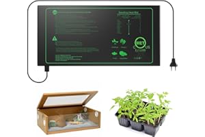 DIFCUL heizmatte Terrarium,heizmatte Pflanzen,Zimmergewächshaus Heizmatten, heizmatte für Sämling Germination und Haustier,Wasserkultur-Samen-Reptil-Betriebsheizungs-Auflage Sicher und Haltbar