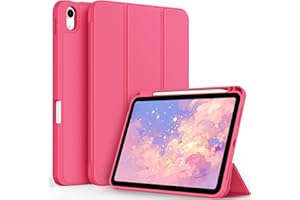 TXWLLIU Etui do iPada 11 Generacji (A16) 11 Cala 2025/iPada 10 Ggeneracji 10,9 Cala 2022 z Uchwytem na Ołówek, Etui z Trójdzielną Podstawką, Automatycznego Uśpienia/Wybudzenia, Czerwony Arbuz