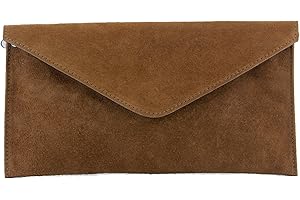 modamoda de T106 Damen Wildleder Rauleder Clutch Umhängetasche Abendtasche handmade in Italy