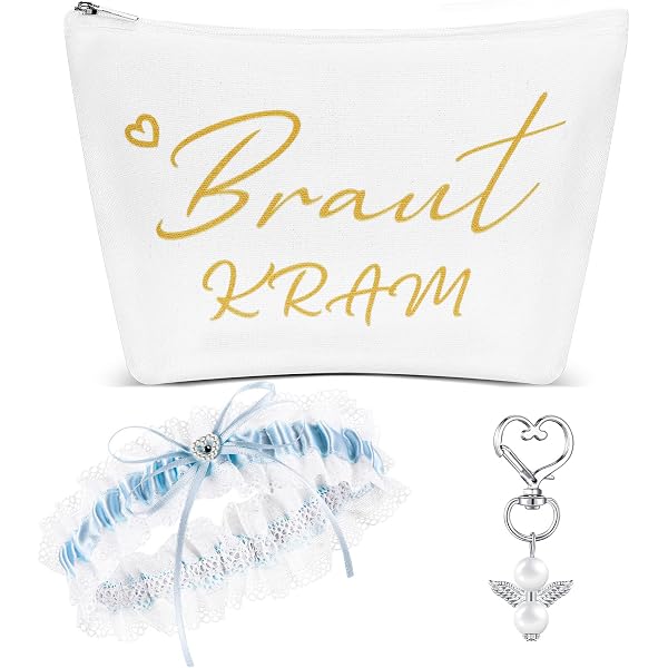 Braut-Geschenkset – Kosmetiktasche & Klappspiegel Mit 'Mariée' Aufdruck | Für Brautparty, JGA & Hochzeit