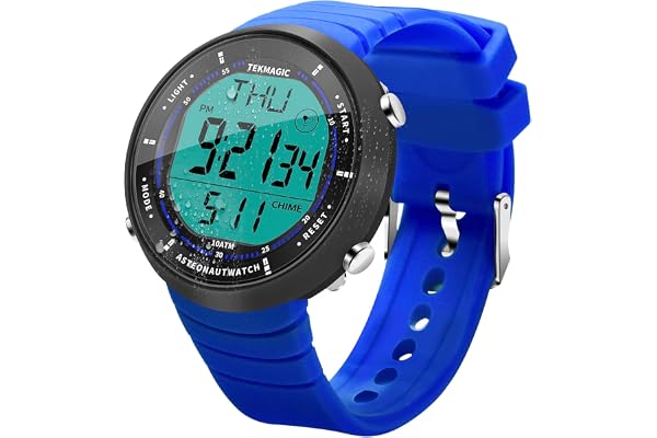 ILAME 10 ATM Résistant à l'eau Montre Sportive pour Natation et Plongée, avec Fonctions de Chronomètre, Compte à Rebours, Double Temps, Réveil, Format de 12 et 24 Heures Commutable