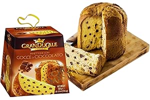 SYNC'T Chocolate Chip Granducale Panettone Con Gocce Di Cioccolato - Soft & Fluffy Panettone With Chocolate Chips Italian Christmas Cake Gift Box | Traditional Recipe | 500 g