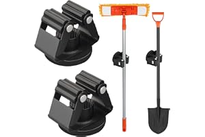 MUTUACTOR Magnetisk mopp kvasthållare, 2-pack kraftig magnetisk kvasthållare för garageverktyg, D 1,175 cm stark kvast mopphållare väggmontering för garage kök tvätt förvaring och organisation