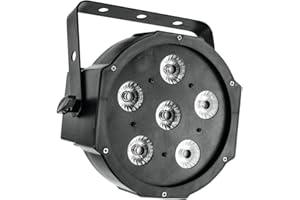 Eurolite LED SLS-6 TCL Spot | Scheinwerfer mit 6 x 8-W-3in1-LED mit RGB-Farbmischung | Musiksteuerung über eingebautes Mikrofon | Durchschleifausgang zur Spannungsversorgung von bis zu 8 Geräten