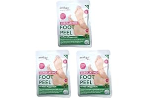 Derma V10 Exfoliating Foot Peel Mask, Pack of 3