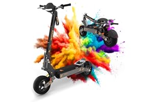 ONESPORTWAY Kukirin G4 Trotinette Electrique, 2400W Moteur Batterie 60V 20Ah Autonomie 65-100km, 11 Pouce Pneus Hors Route Scooter Electrique Adulte avec 3 Modes de Vitesse, Trottinette Électrique Tout Terrain
