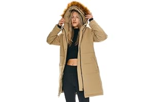 Orolay Abrigo de Plumón Aislado para Mujer Chaqueta de Edredón con Capucha de Invierno con Piel Sintética