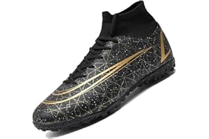 VLOOKST Boys' Football Boots Kids Girls Astro Turf Trainers Non-Slip Junior Soccer Shoes Sports Shoes Outdoor Athletic Sneakers Football Shoes Unisex