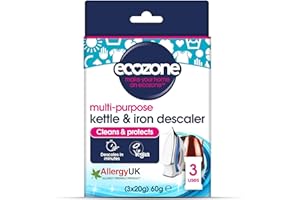 Ecozone Kettle & Iron Descaler | Easy Use Sachets | Powerful Limescale Removal