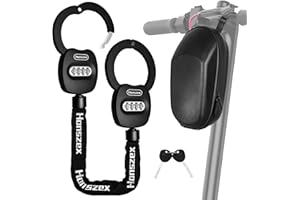 Honszex Candado Patinete Electrico, Candado para Bicicleta, 31.8inch Candados Antirrobo para Scooters Eléctricos, Bicicletas Eléctricas, con Bolsa Impermeable y Manual de Instrucciones