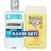 Le Petit Marseillais Shower Gel Vanilla Milk (250 ml) + Listerine Cool Mint Light Taste (250 ml)