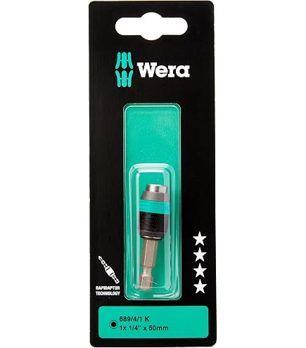 Wera 899/4/1 Adaptateur Universel 1/4" - Support Aimanté Inox 50 Mm
