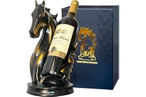YINGAVERSAI Weinflaschenhalter, Weinregale, Tischplatte, Pferdestatue als Zuhause, Küche, Weinkeller, dekorativer Aufbewahrungs-Organizer, Pferde-Skulptur, Pferdedekoration, Pferde-Geschenk für