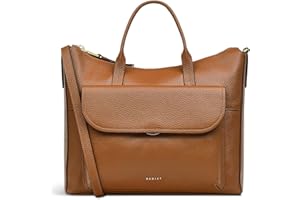 RADLEY London Colebrook Close Medium Ziptop Top Handle Bag for Women, in Grained Leather with Grab Handles