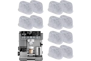 OCCOUMR Wkłady filtrujące do wody do akcesoriów Ninja Luxe Cafe, 12 sztuk wkładów do filtrów wody do Ninja ES601/701, filtr do ekspresu do kawy, zestaw filtrów z węglem aktywnym