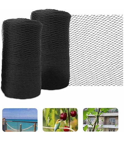 Filet Anti-Oiseaux 5x15m - Protection Pour Potager, Fruits Et Poulailler - Maille 60mm