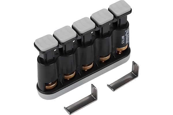 Doigt Exerciseur, Entraîneur de doigt Accessoire d'instrument pour Piano Guitare(Gris)