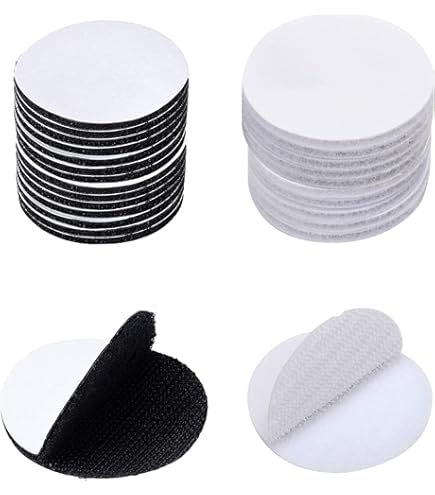 Punti In Velcro Autoadesivi, 10 Mm, 648 Pezzi, Rotondi, Chiusura In Velcro, 6 Colori, Autoadesivi, Per Artigianato, Carta (324 Paia