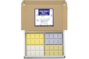 RS Wellness Highly Scented Aftershave Scented Wax Melts - 4 x Snap Bar Box - Aventos, BOSS, CK One and Millionaire - Handpoured Soy Wax