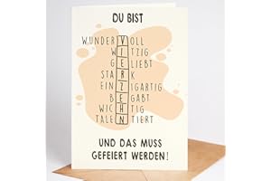 Lovely Cards - Rätselkarte - 14. Geburtstag Mädchen Jungen - Geschenke Teenager - Geschenke Mädchen 14 jahre - Birthday Card A6 (14 Jahre)