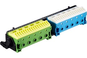 Hager FZ383 Hållare m. 2 x 22 PE/N-Terminaler, QuickConnect
