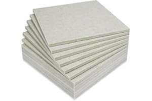 BXI Thickened Sound Absorbing Panels - 12 Pack 30 X 30 X 1.2 cm Dense Acoustic Panels, Echo Noise Reducing Sound Panels, Tackable Studio Panels for Wall and Ceiling Acoustic Treatment