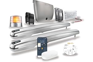 somfy 1241957 - Motorisation Exavia Star connecté à vis pour portail battant, Motorisation pour portail battant pilotable à distance, Compatible : Alexa et Google Home, Vantaux max : 2,50m L et 2m H