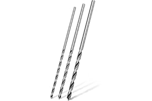 Pinava® Holzbohrer Set lang 3tlg [Stabile Spiralbohrer, extra lange Bohrer Holz] 30cm Balkenbohrer - Holzbohrer lang Set - Holzbohrerset Ø 6, 8, 10 x 300mm