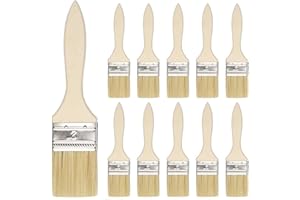 Ledoo Backpinsel 15 Stück BBQ Pinsel, Naturfaser Grillpinsel,Heitzebeständige Backpinsel Holz, Küchenpinsel Naturborsten für Backen Kochen Grillen