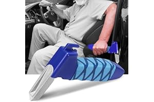 NINEMAX Car Door Handle for Elderly Disabled, Handly Car Handle Assist Mobility Aid, 3 in 1 Assistance Support Portable Helping for Disability,1 Pack(Blue)