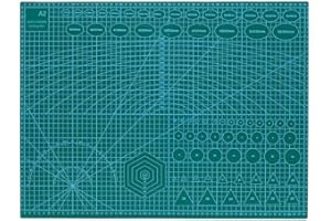 Garden Mile A1,A2,A3,A4 Vert auto-guérison anti-dérapant Tapis de découpe avec lignes de grille pour précision couper artisanat - Vert, A2