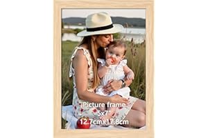 Ditwis Cornice 13x18, Cornice Color Naturale adatta per 18x13 cm Foto e Immagini, per Pareti e Tavoli, Portafoto per Soggiorno, Camera da Letto e Ufficio