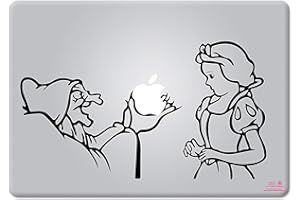 Artstickers. Adesivo per computer portatile da 11" e 13", Motivo: La strega nera e Biancaneve Disneyl. Adesivo per MacBook Pro Air Mac Laptop Colore: nero. Regalo Spilart, marchio registrato