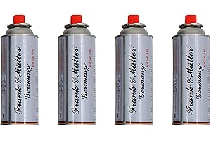 FRANK & MÜLLER GERMANY Messermann Germany Gaskartuschen für Gaskocher Campingkocher Gaskartusche Gas 227gr 4Stück
